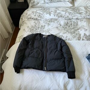 Everlane Charcoal Puffer Coat